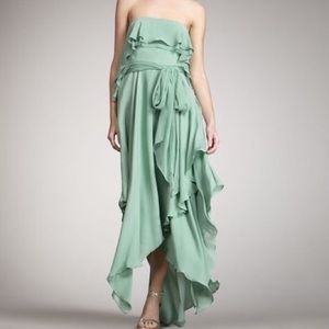 NWT Halston Heritage Handkerchief Silk Dress